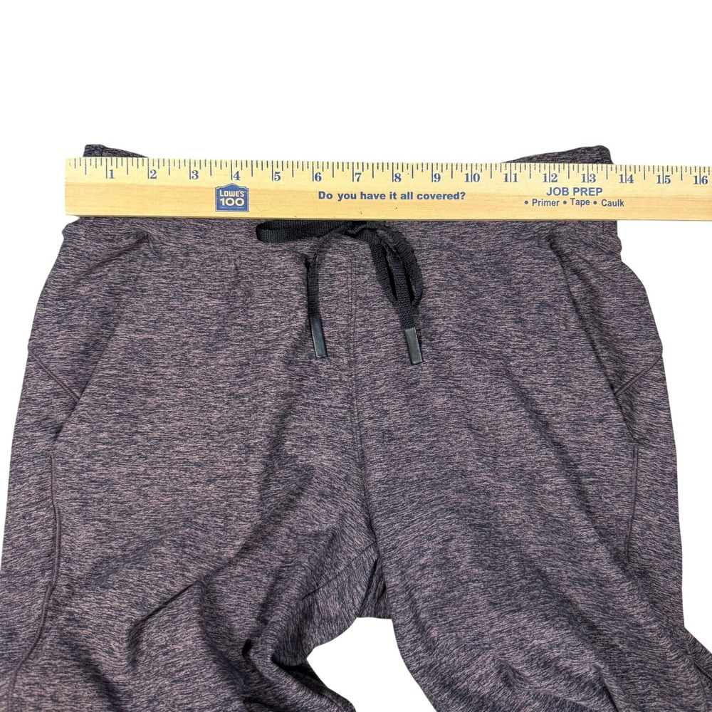 Lululemon Joggers Athleisure Loungewear Heathered Dark Purple Black Women Size 6 - Picture 3 of 6